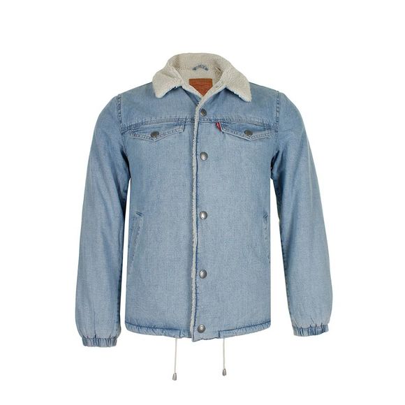 Levi's Other - Levi's Men's Sherpa Lined Trucker Jacket Light Blue 35634-0002